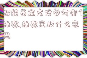 智能基金定投参考哪个指数,指数定投什么意思