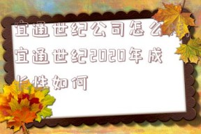 宜通世纪公司怎么样,宜通世纪2020年成长性如何