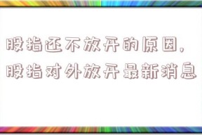 股指还不放开的原因,股指对外放开最新消息