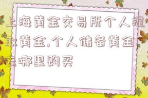 上海黄金交易所个人提取黄金,个人储备黄金去哪里购买