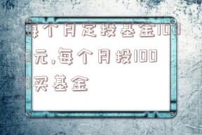 每个月定投基金1000元,每个月投1000买基金