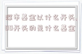 深市基金以什么开头,00开头的是什么基金