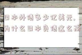 日本外债多少亿美元,为什么日本负债这么高