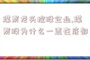 煤炭龙头控股企业,煤炭股为什么一直在底部