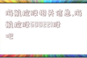 海航控股相关信息,海航控股600221股吧