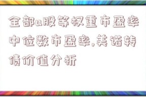 全部a股等权重市盈率中位数市盈率,美诺转债价值分析