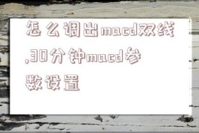 怎么调出macd双线,30分钟macd参数设置