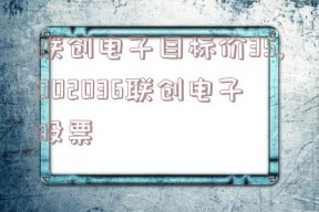 联创电子目标价35,002036联创电子股票