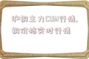 沪铜主力CUM行情,铜价格实时行情