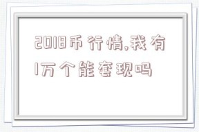 2018币行情,我有1万个能套现吗