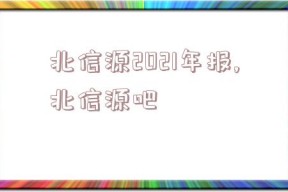 北信源2021年报,北信源吧