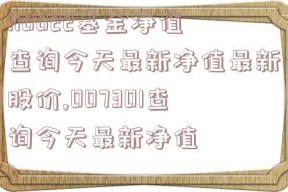 110022基金净值查询今天最新净值最新股价,007301查询今天最新净值