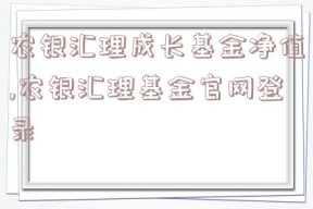 农银汇理成长基金净值,农银汇理基金官网登录