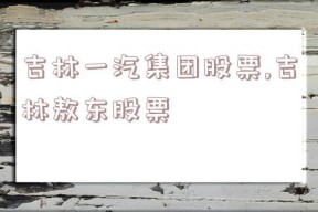 吉林一汽集团股票,吉林敖东股票