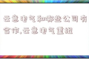 云意电气和哪些公司有合作,云意电气重组