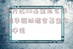 易方达50基金怎么样,鹏华驱动混合基金今天净值