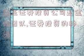 盈亚证券投资公司赵金伟团队,证券投资的种类