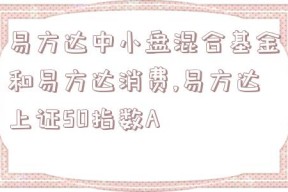 易方达中小盘混合基金和易方达消费,易方达上证50指数A