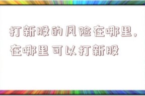 打新股的风险在哪里,在哪里可以打新股