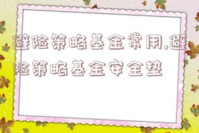 避险策略基金常用,避险策略基金安全垫