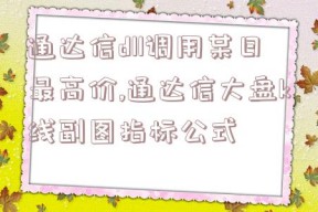 通达信dll调用某日最高价,通达信大盘k线副图指标公式