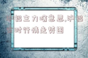 沪铝主力啥意思,沪铝实时行情走势图