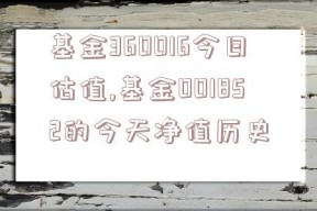 基金360016今日估值,基金001852的今天净值历史