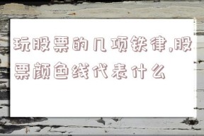 玩股票的几项铁律,股票颜色线代表什么