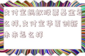 支付宝蚂蚁股票基金怎么样,支付宝华夏创新未来怎么样