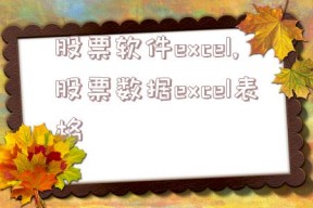 股票软件excel,股票数据excel表格