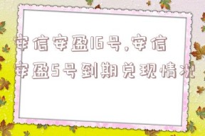 安信安盈16号,安信安盈5号到期兑现情况