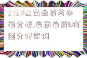 2020云南白药基本面分析,云南白药k线图分析实例