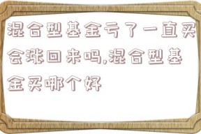 混合型基金亏了一直买会涨回来吗,混合型基金买哪个好