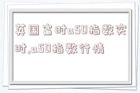 英国富时a50指数实时,a50指数行情