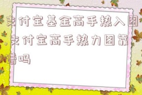 支付宝基金高手热入图,支付宝高手热力图靠谱吗