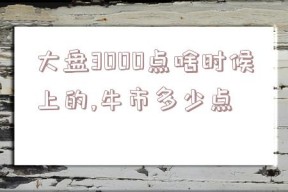 大盘3000点啥时候上的,牛市多少点