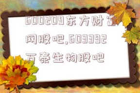 600209东方财富网股吧,603392万泰生物股吧