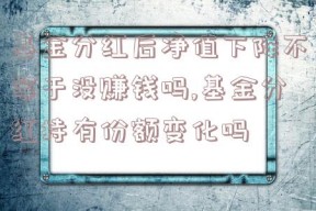 基金分红后净值下降不等于没赚钱吗,基金分红持有份额变化吗