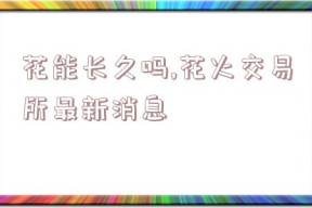 花能长久吗,花火交易所最新消息