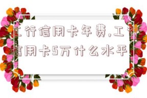 工行信用卡年费,工行信用卡5万什么水平