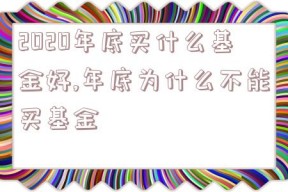 2020年底买什么基金好,年底为什么不能买基金