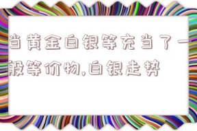 当黄金白银等充当了一般等价物,白银走势