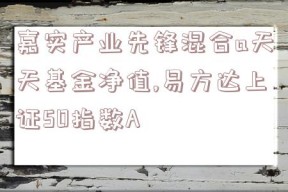 嘉实产业先锋混合a天天基金净值,易方达上证50指数A