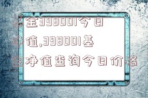 基金398001今日净值,398001基金净值查询今日价格