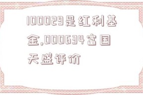 100029是红利基金,000634富国天盛评价