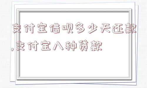 支付宝借呗多少天还款,支付宝八种贷款  第1张