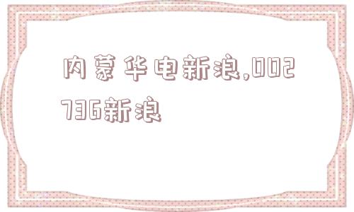 内蒙华电新浪,002736新浪  第1张