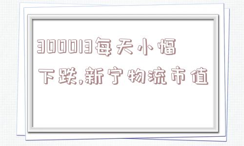 300013每天小幅下跌,新宁物流市值  第1张