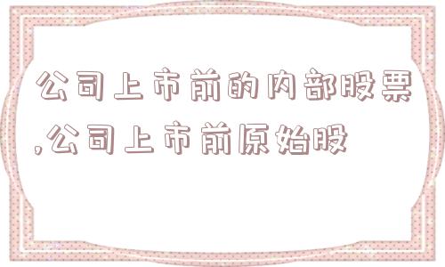 公司上市前的内部股票,公司上市前原始股  第1张