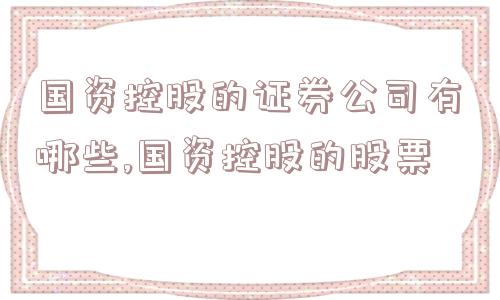 国资控股的证券公司有哪些,国资控股的股票  第1张